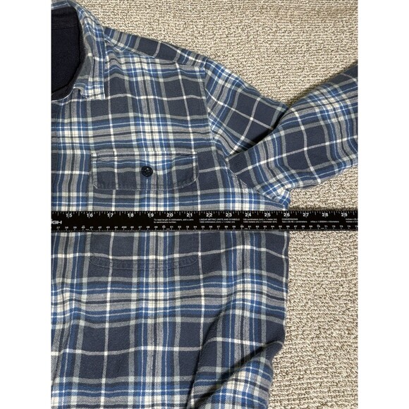 LL Bean Traditional Fit Shirt Jacket Shacket Flannel Men XL Fleece Lined - Picture 5 of 7